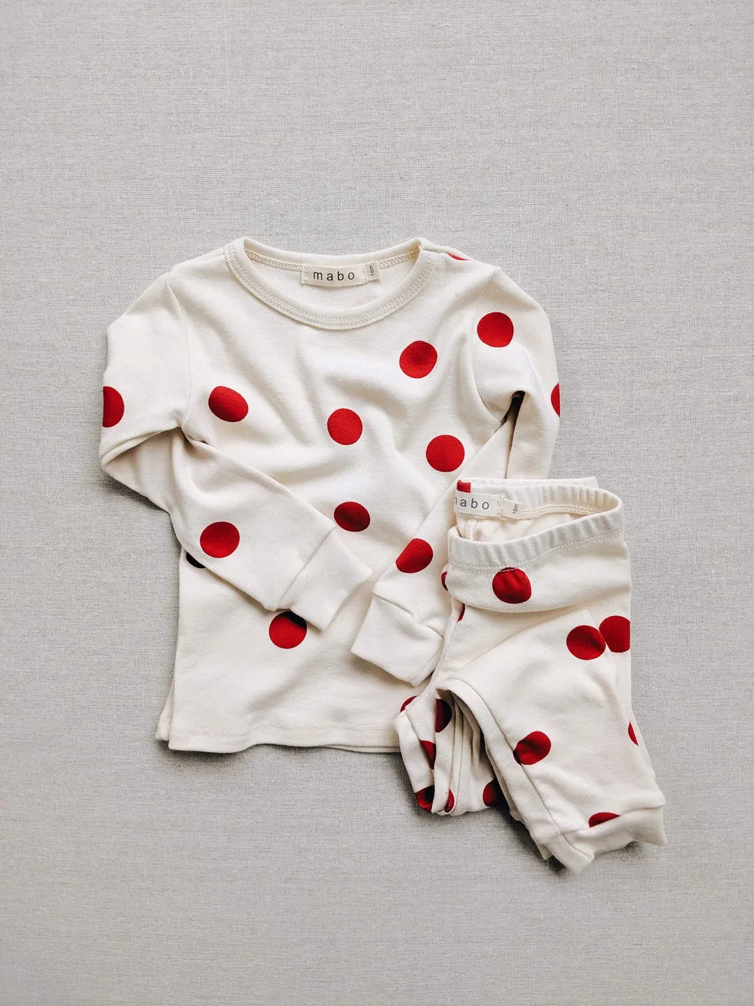 Organic Cotton Spotted Pajamas