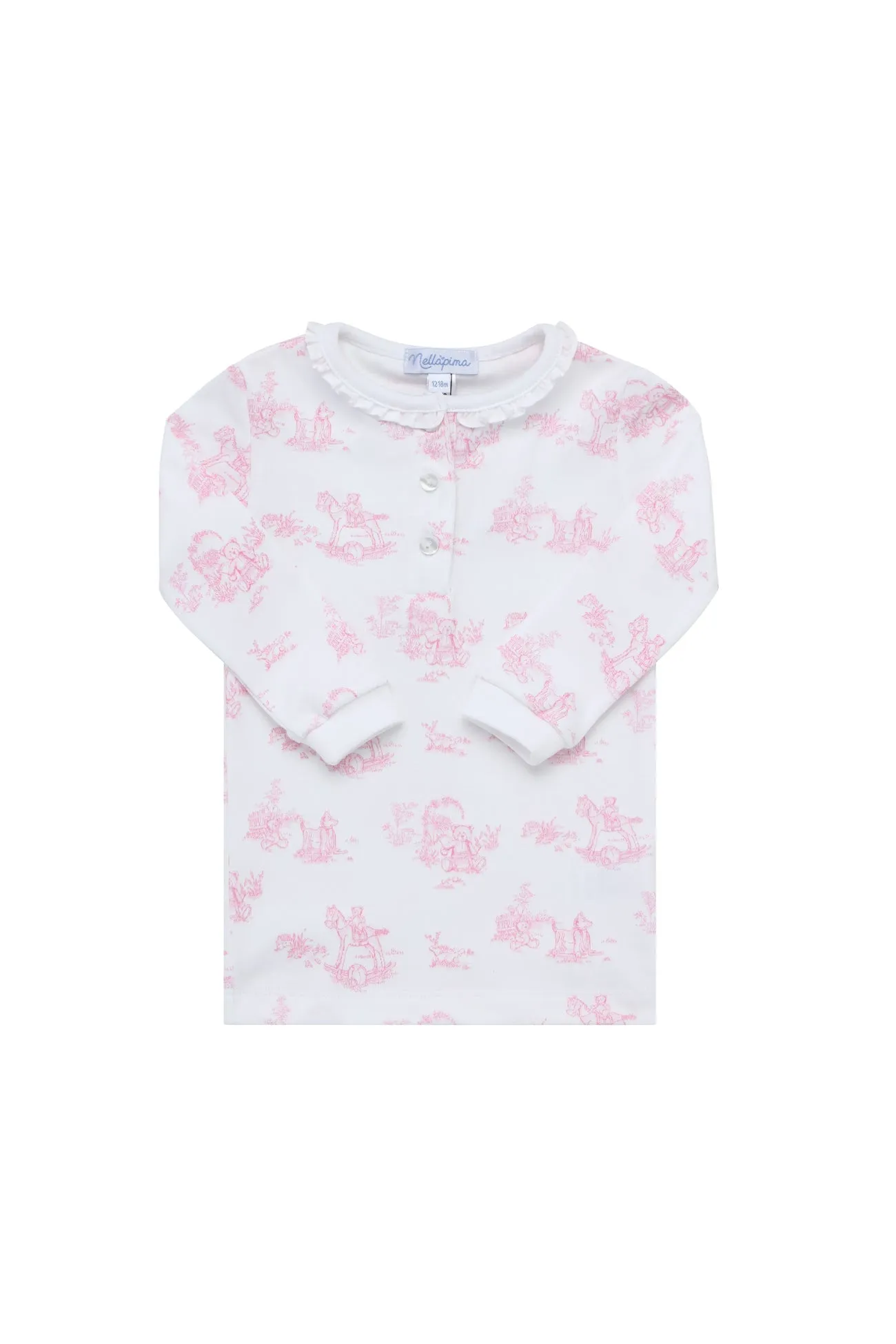 Pink Toile Baby Pajamas