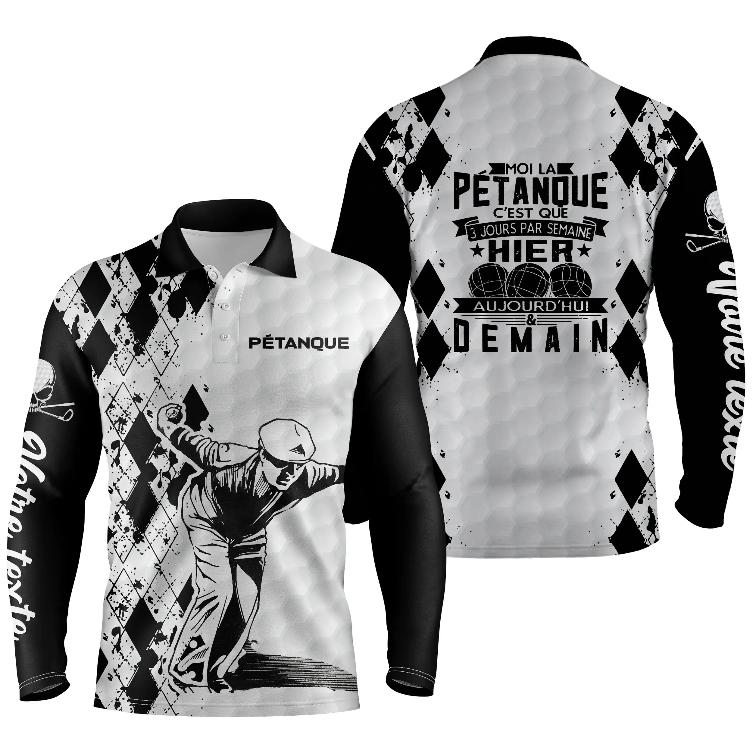 Polo Sport Homme Femme, Cadeau Humour Personnalisé Bouliste, Fan Pétanque - CT10112221