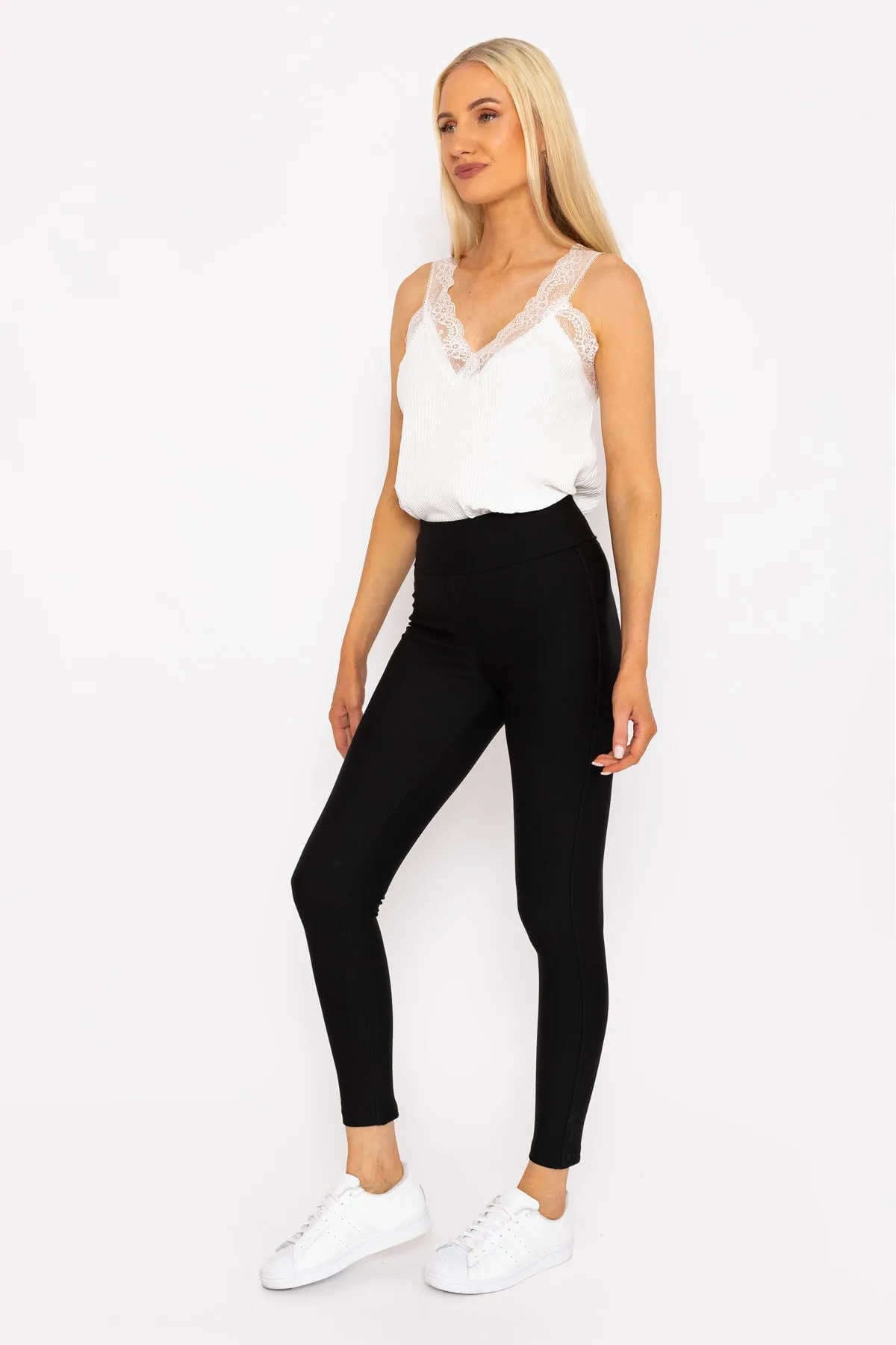 Ponte Leggings in Black