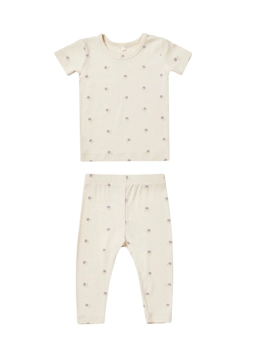 Quincy Mae - Sweet Pea Bamboo Short Sleeve Pajama Set