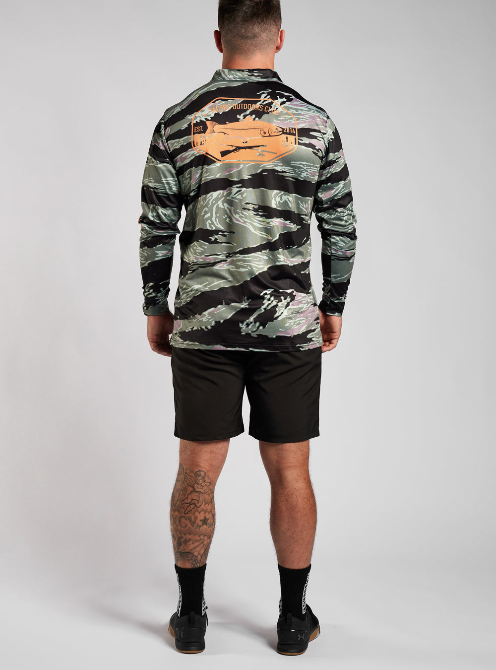 SALE - TACSRC Outdoors Fishing Jersey - Tiger Stripe