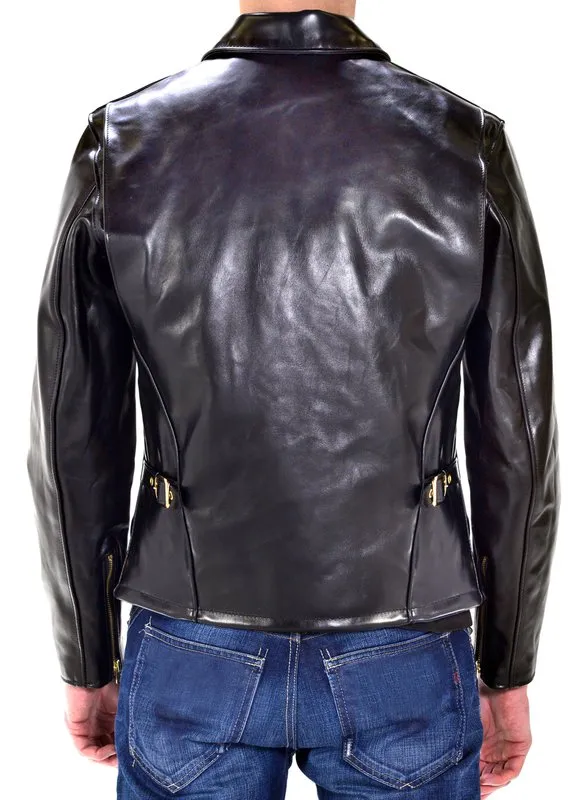 Schott NYC - 689H - Horsehide Racer Motorcycle Jacket - Black