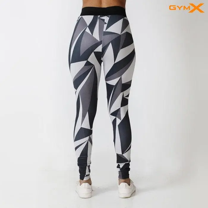 Sculpted Leggings- Geometric Digital Print - Sale