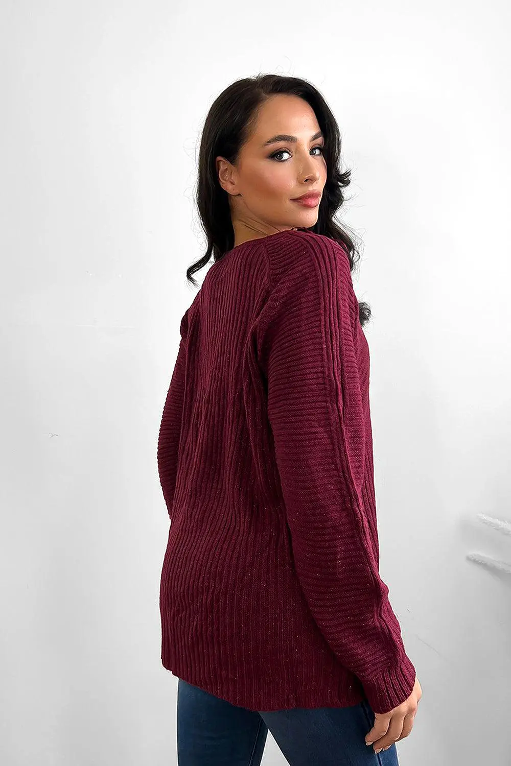 Slouchy Fit Classic Knit Pullover