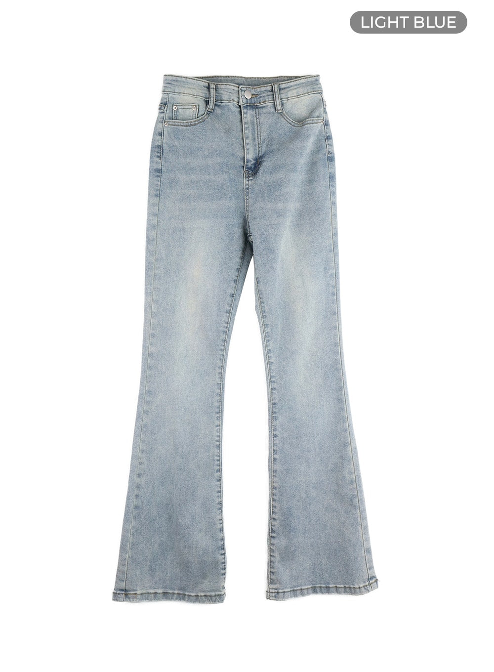 Solid Flared Jeans OM411