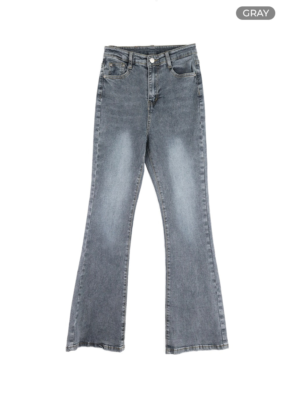 Solid Flared Jeans OM411