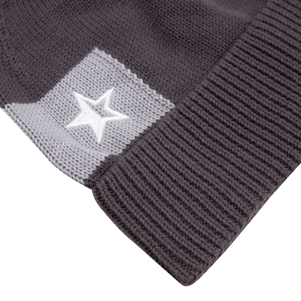 SOUNDER GOLF CHUNKY BOBBLE HAT - DARK GREY