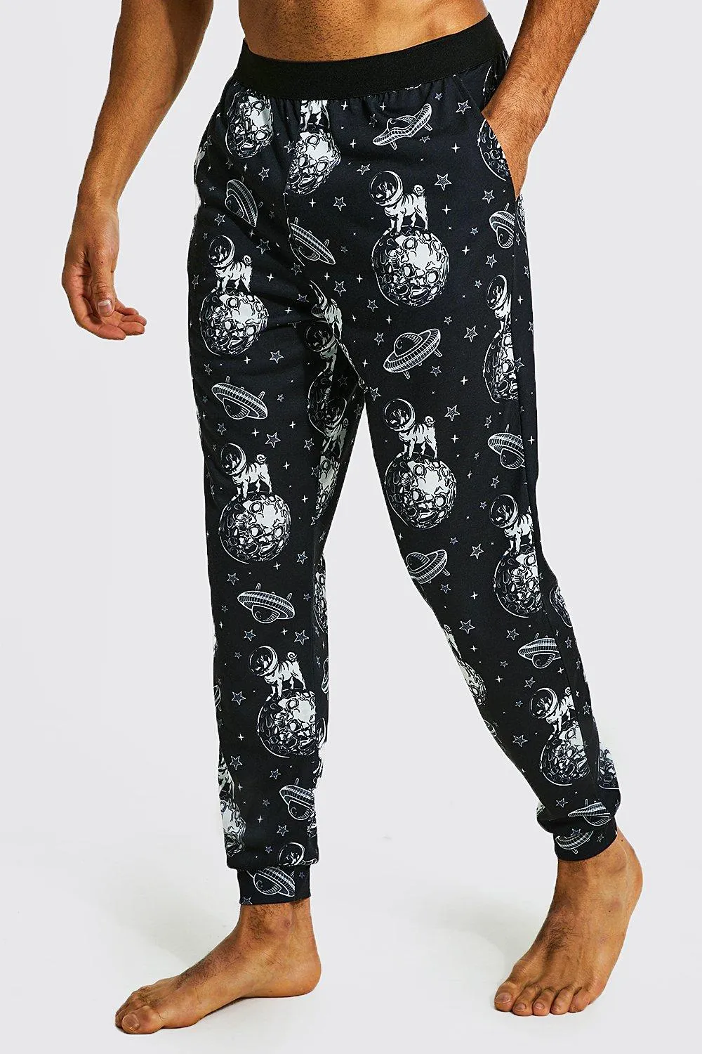 Space Pug All Over Print Loungewear Pant