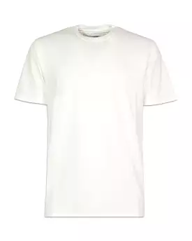 T-Shirt Uomo CP Company Jersey Logo Gauze White