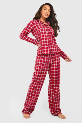 Tall Flannel Print Christmas Pajamas Pants Set