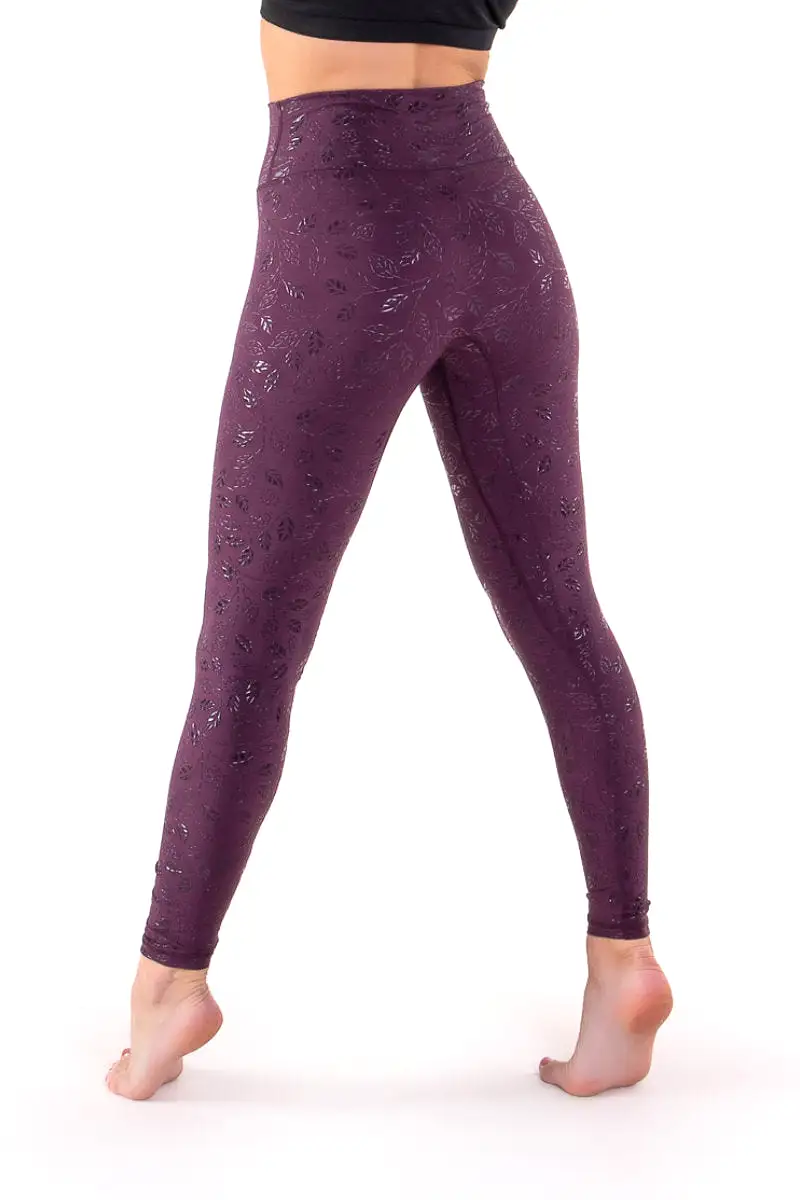 The Enviro Co. Extra Sticky Grippy Leggings - Plum