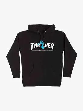 Thrasher x Santa Cruz Screaming Logo Pullover Hood - Black