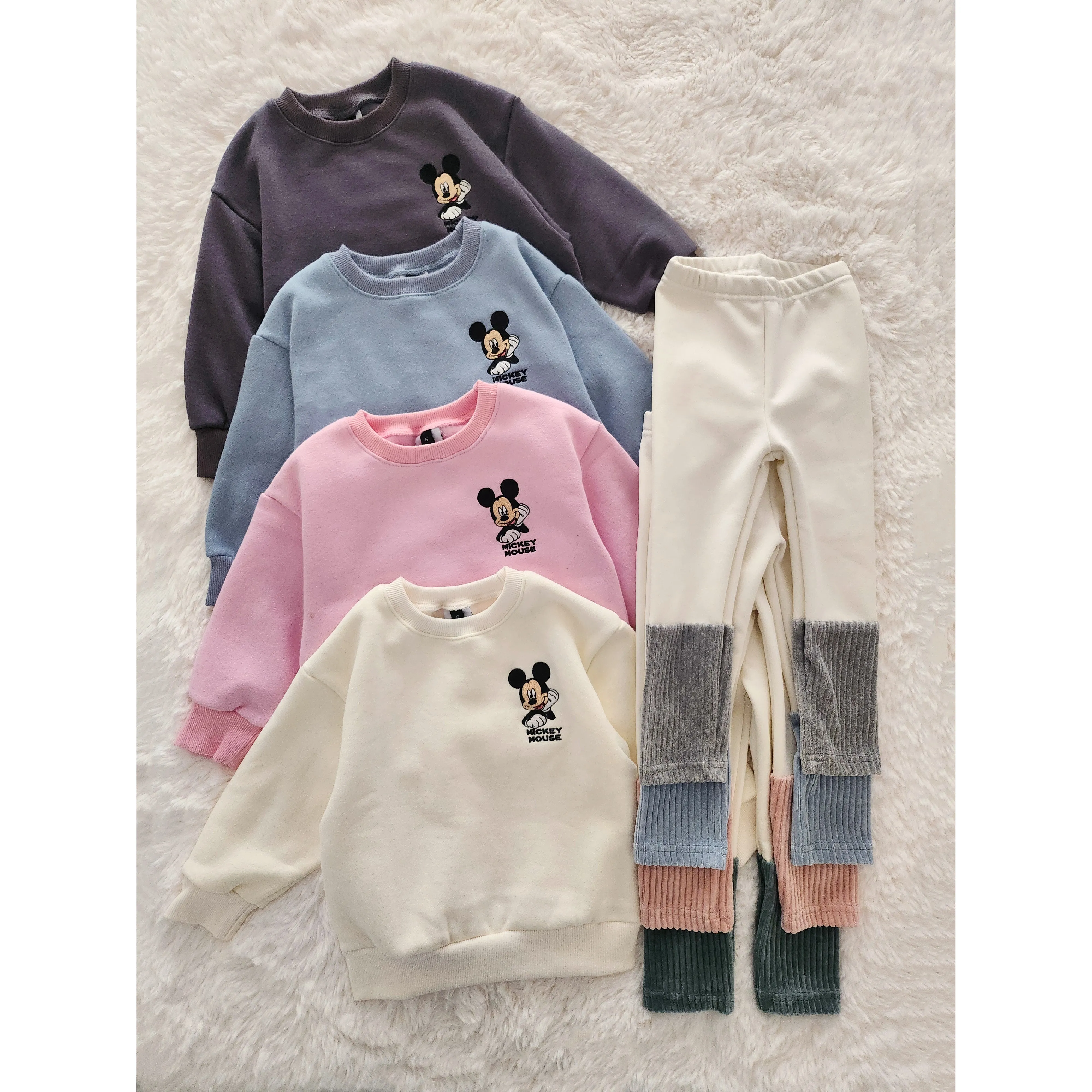 Toddler Disney Sweatshirt and Sock Leggings Set (2-7y) - 4 Colors