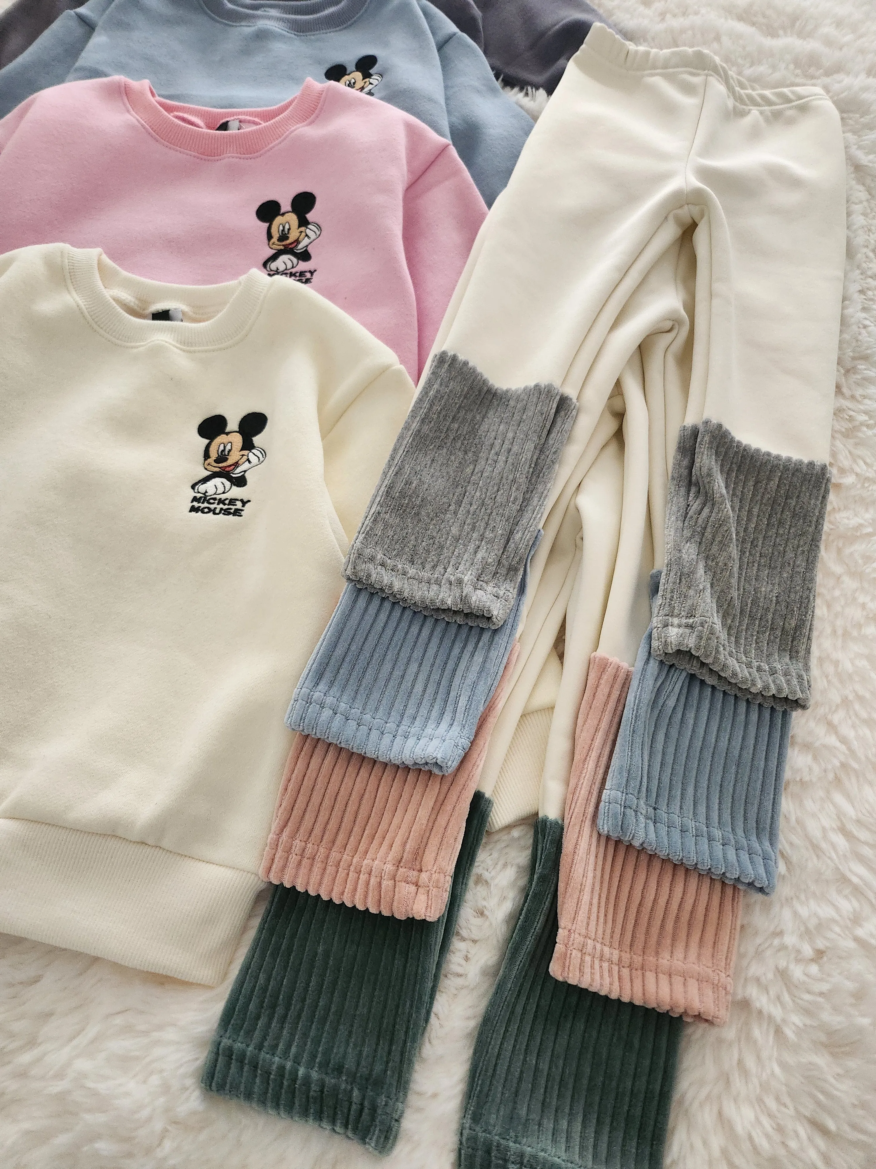 Toddler Disney Sweatshirt and Sock Leggings Set (2-7y) - 4 Colors