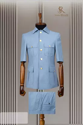 Turkish Short Sleeve Safari Suit