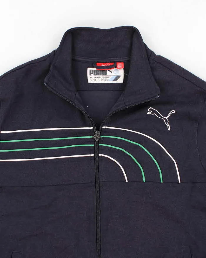 Vintage Men's Blue Puma Zip Up Track Jacket - M