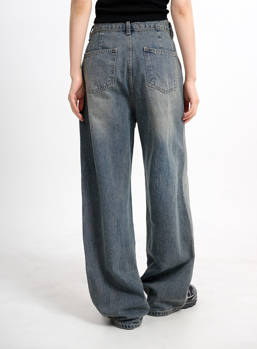 Vintage Washed Baggy Jeans CM415