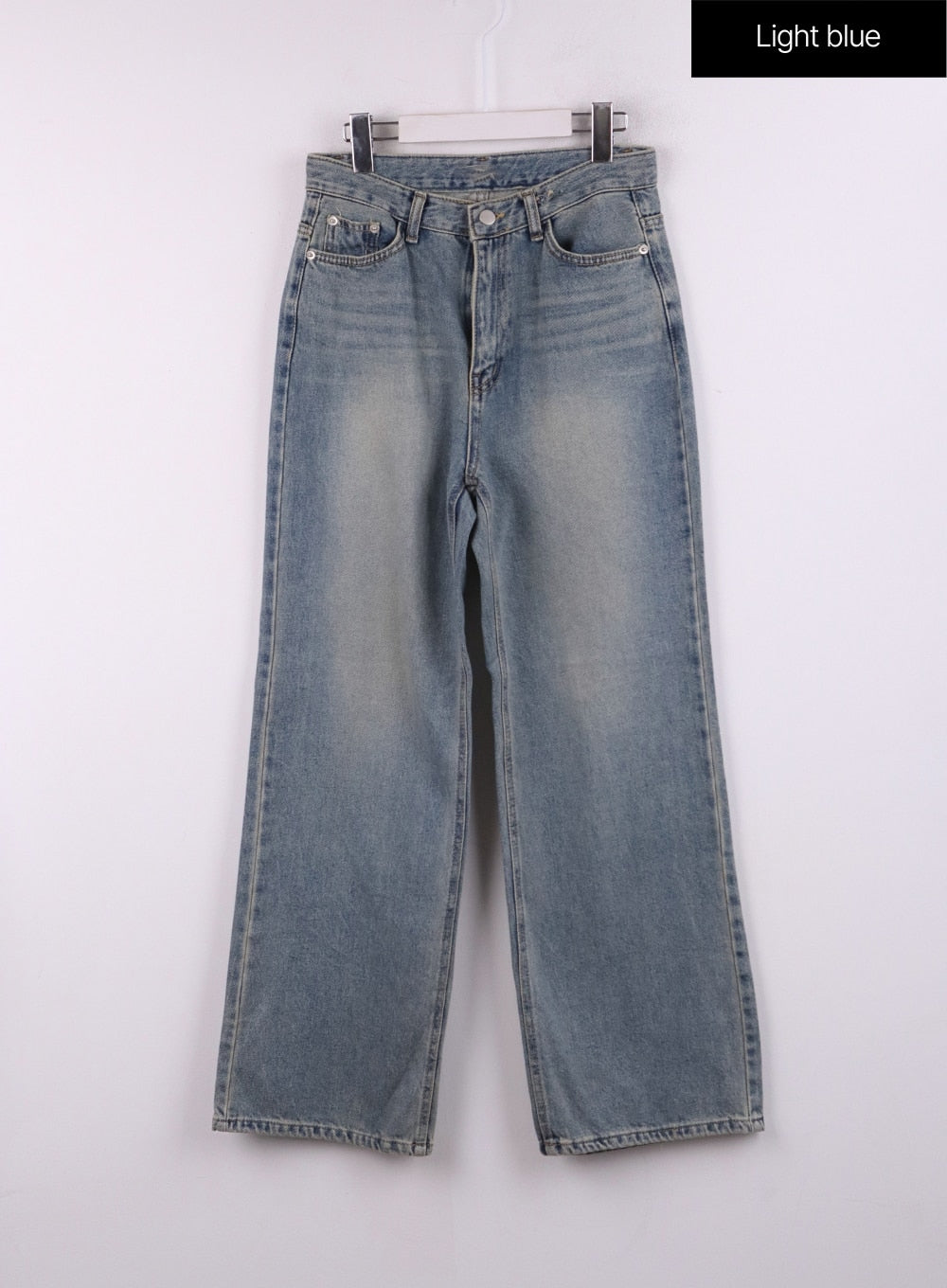 Washed Wide Denim Jeans CF401