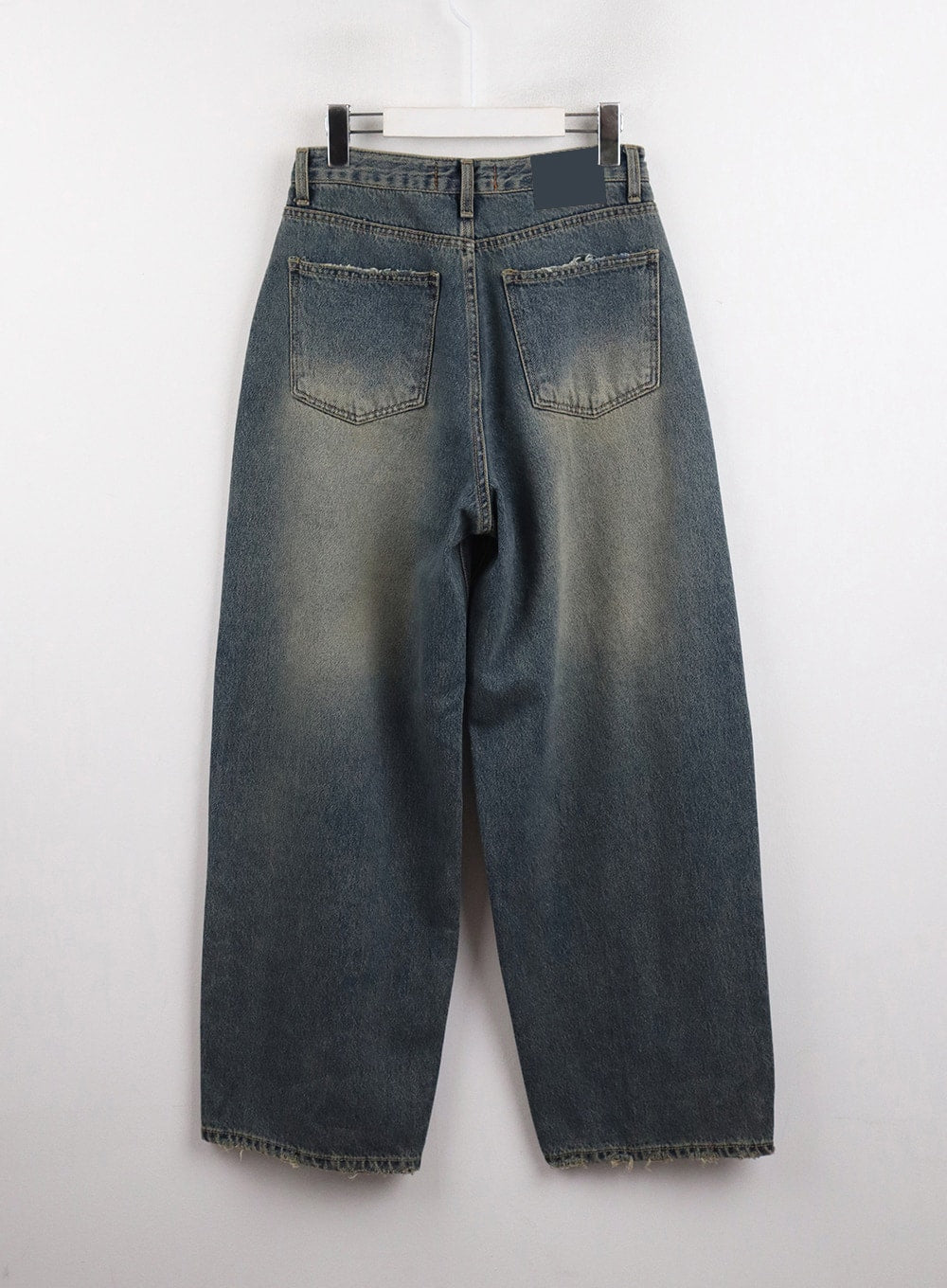 Wide Washed Denim Jeans CJ418