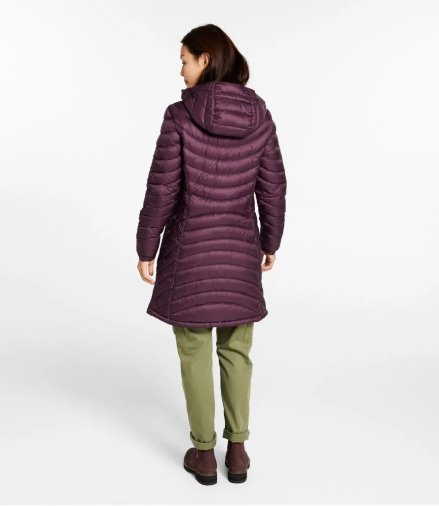 Women's Ultralight 850 Down Hooded Coat, Three-Quarter Length