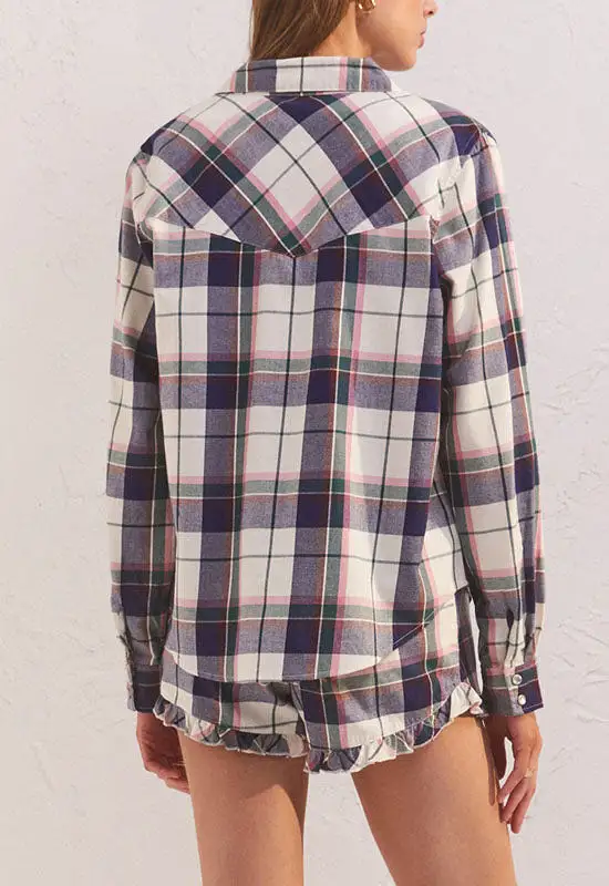 Z Supply - Countryside Plaid Shirt Bone