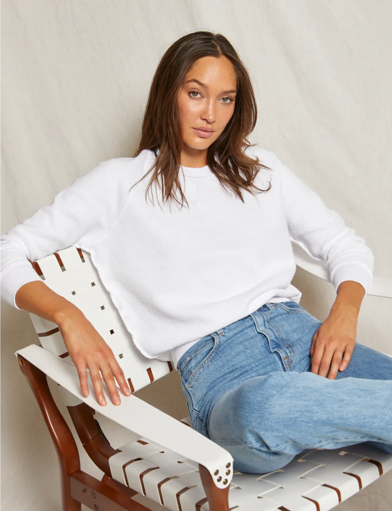 Ziggy Inside Out Sweatshirt, White